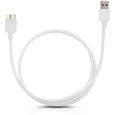 Chargeur pour Samsung Galaxy Note 3 / Samsung Galaxy S5 Cable USB Data Synchro Blanc 1m-3