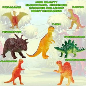 Calendrier De L'Avent Dinosaure Et Dragon - 24 Jours Compte à Rebours Noël, Décorations Miniatures, Acrylique, Accrochable - 3