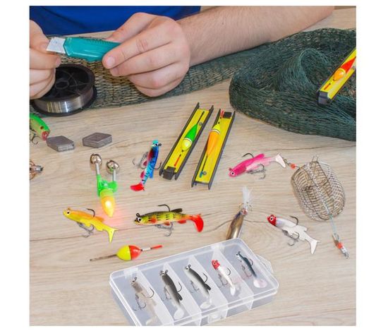 KIT / BOX BOITE DE LEURRE SOUPLE BSF M SW pêche en mer