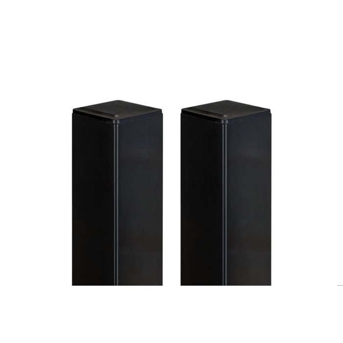 Portail battant acier NALI VELETA 350x200cm noir mat