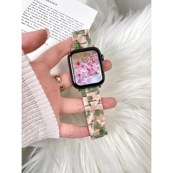 Apple watch new arrivals noir bracelet rose