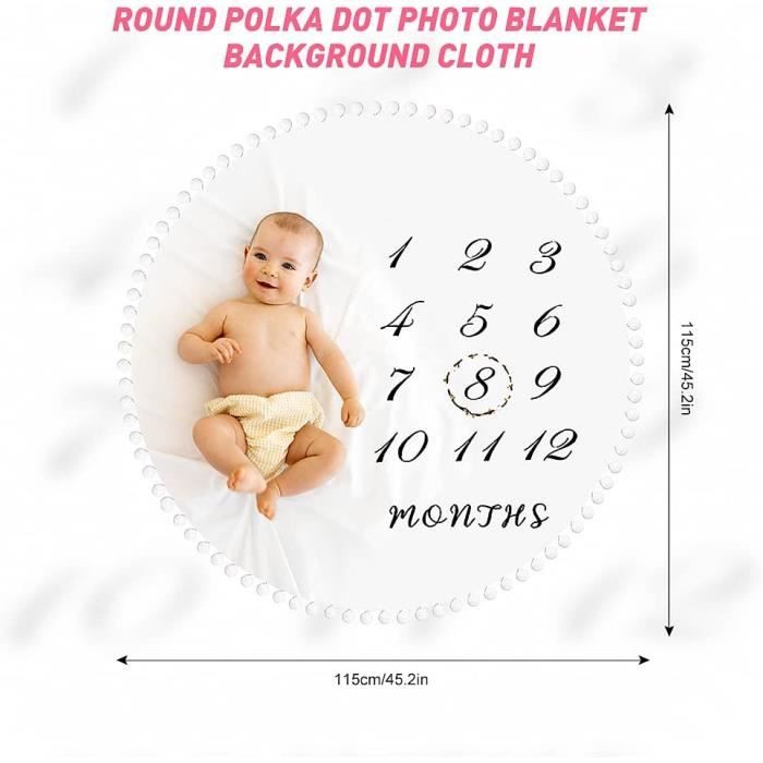 Le Tapis photo bébé pour immortaliser la croissance de votre bébé