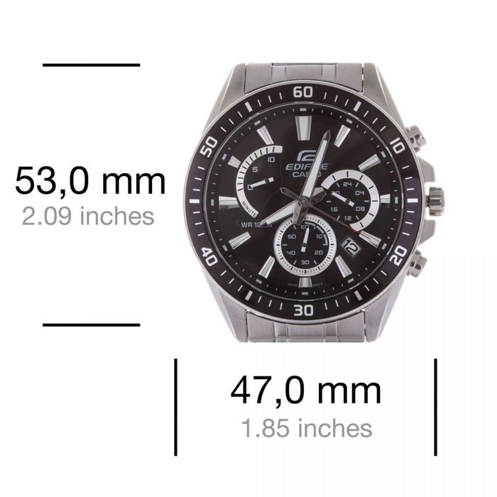 Montre Casio Homme Edifice - EFR-552D-1AVUEF Argenté, - Achat/vente montre  Noir - Cdiscount