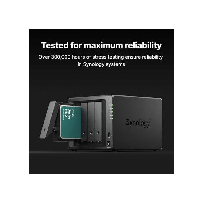 Disque Dur Synology HAT3300 2To - Pour NAS, MTBF 1 Million D'heures, Charge 180To/an - Haute Fiabilité