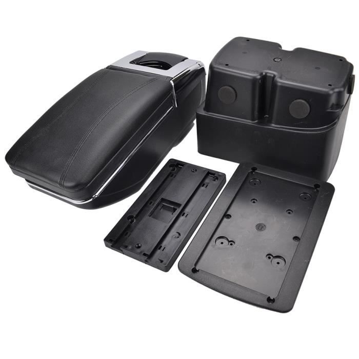 Accoudoir Central Pour Ford Fiesta MK6 (2009-2017) - Noir Textile, Réglable, Grand Rangement, Montage Facile ! - 10