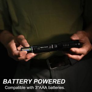 Lampe Frontale LED BORUiT 99000 Lumens - Rechargeable USB - Zoom - Étanche