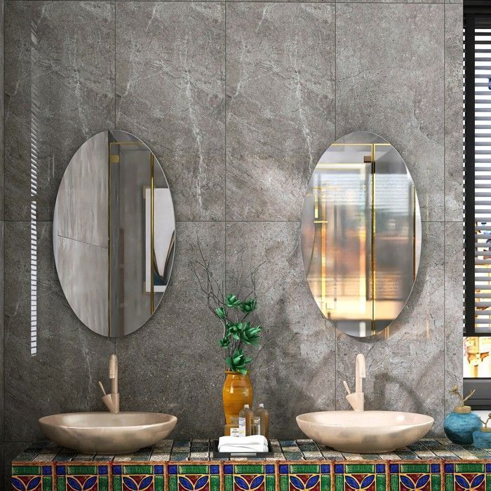 MIRRORVANA Miroir Mural Salle De Bain Sans Cadre - Extension 27,9 Cm, 22,1 X 16 Cm, Chrome, Sans Grossissement