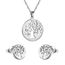 Hoveey Femme Collier Argent Clous doreilles avec Zircon Cubique Simple Personnalit/é Design Charm Cube Bijoux Cadeau