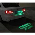 Logo coffre AUDI LED Lumière Verte de Courtoisie Ghost Shadow Light voiture-0