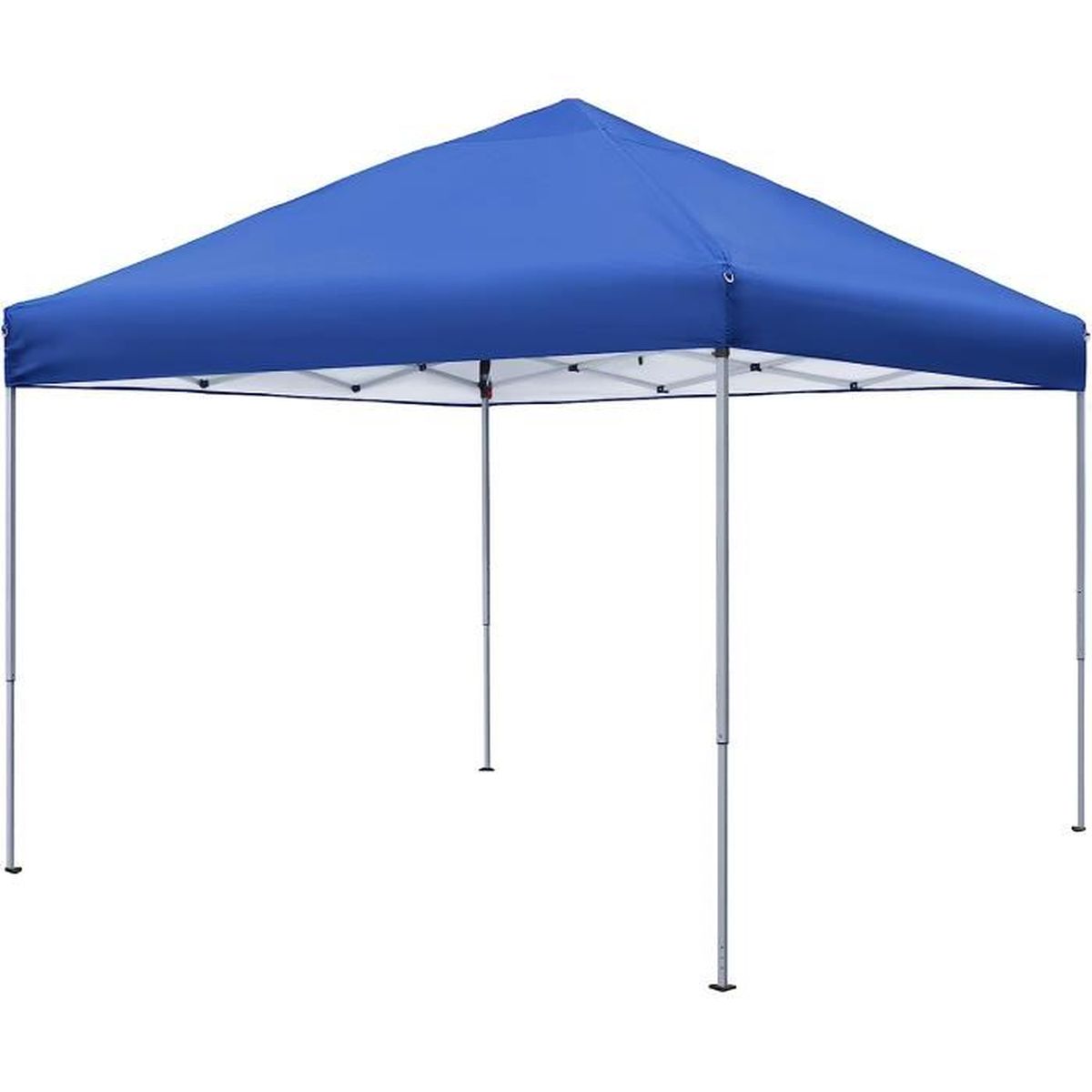 Tonnelle De Jardin 3x3m Pliable Bleu Avec Sac De Transport - Tonnelle