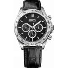 Montre Homme Hugo Boss 1513178 Bracelet cuir noir motifs peau de croco