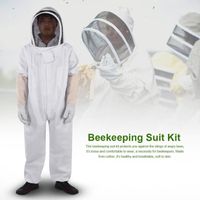 Kit de costume d'apiculture professionnel  Équipement de protection d'apiculteur (costume d'apiculture+paire de gants)(XL)---SEV