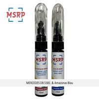 MSRP FRANCE - Kit stylos retouche peinture voiture pour MERCEDES DB 5381 & Amazonas Blau - Atténuer rayures ou éclats de peinture
