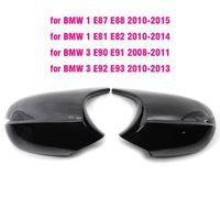 le noir - Couvercle de rétroviseur latéral de voiture, pour BMW E90 E91 E92 E93 M3 Style E80 E81 E87