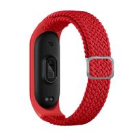 INF Bracelet de montre en nylon pour Xiaomi Mi Band 3/4/5/6/7/NFC Red  