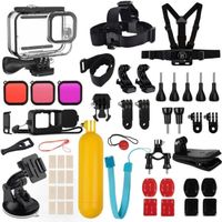 42 en 1 Kit d'accessoires pour GoPro HERO 10 9 Black Boîtier Etanche   Filtres Plongée  Boîtier Protection Silicone Kit etc