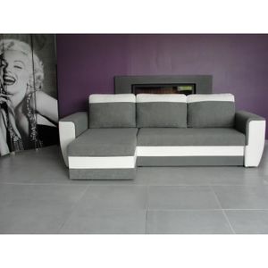 Indiana Canapé Dangle Convertible Blancgris Achat