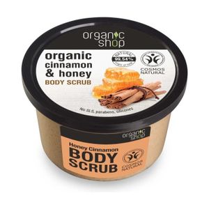 GOMMAGE CORPS Organic Shop+Gommage corporel au miel et à la cannelle 250 ml de crème