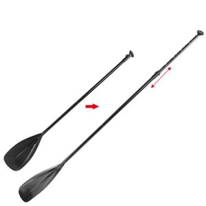 PAGAIE - RAME Pagaie ajustable en aluminium pour Stand up paddle - HILILAND - 2 sections - Noir - Mixte - Adulte
