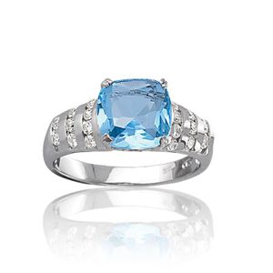 bague argent coeur pierre bleu oxyde de zirconium blanc bague argent coeur pierre bleu oxyde de zirconium blanc