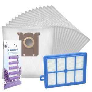 2x hepafilter convient pour AEG vx9-1-öko 20 sacs pour aspirateur