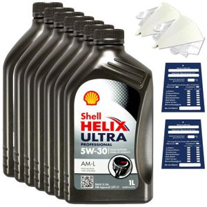 HUILE MOTEUR 7 Litre Original Shell Helix Ultra Prof. AM-L 5W30 Huile 550040555 229.51 Kit