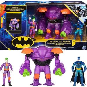 FIGURINE - PERSONNAGE Coffret 2 Figurines Batman et Joker avec Armure Te