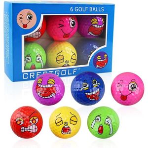 BALLE DE GOLF KOFULL Lot de 6 balles de golf colorées pour entra