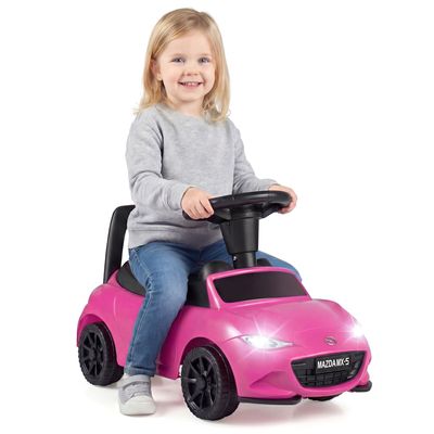 Sun Baby Porteur Porsche Carrera GT – Volant Avec Boutons, Phares, Klaxon, Autocollants – Jusqu’à 30 Kg, Dès 18 Mois – Blanc, EN71