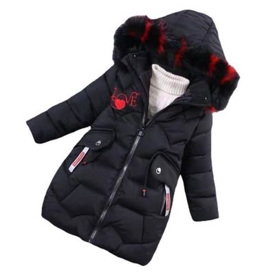Manteau D'hiver Pour Fille 3-9 Ans - Doudoune Capuche Amovible - Doublure Polaire - Coupe-vent Chaud