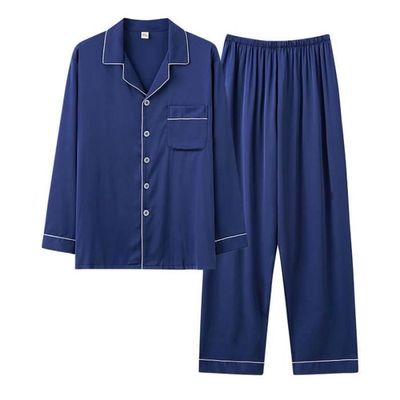 Allthemen Pyjama Homme 2 Pièces Manches Longues - Ensemble Sleepwear Confortable Toutes Saisons