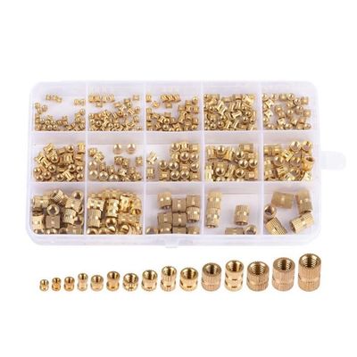 Lot De 100 Inserts Filetés En Laiton M5 X 7mm - Écrous Moletés Pour Insert à Chauffer, OD 7mm, Par Uxcell