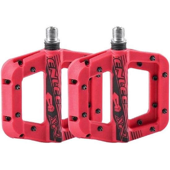 Pédales de VTT, 3 roulements, plateforme, plates, 9/16