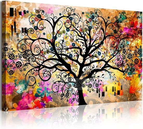 Tableau Diamant 5D 40x40cm - Arbre De Vie Spirituel Yin Yang | Kits Peinture Diamants Adultes Débutants - Décoration Murale Maison - 4