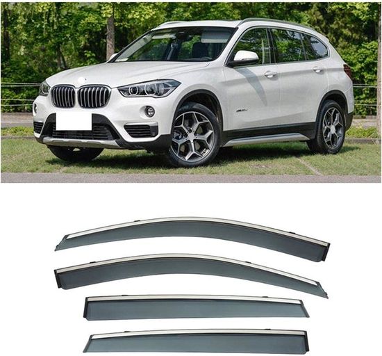Déflecteurs Fenêtre Latérale Pour BMW X6 F16 2015-2019 - 4 Pièces - Verre Acrylique - Anti-Pluie/Vent