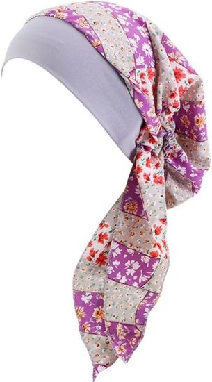4 Pezzi Copricapo Estivi Morbidi Per Donne - Foulard Con Visiera E Cappello Baseball Chemioterapia Protezione UV