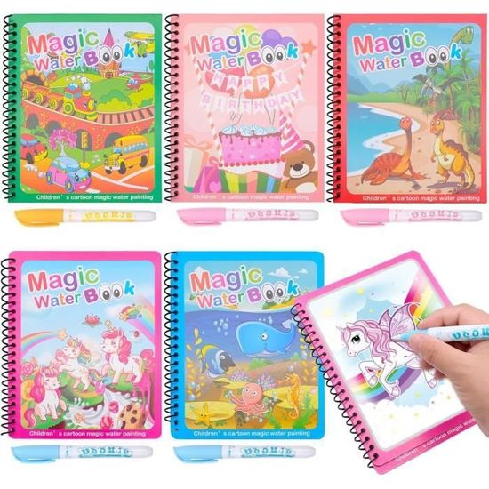 LIVRE DE COLORIAGE à L'eau Livre De Coloriage à L'eau Cadeau
