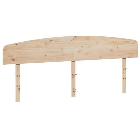 Tête De Lit Home ESPRIT En Bois D'Hévéa Naturel - 180x3.5x120 Cm (Neuf)