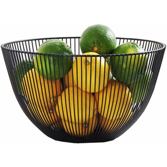Corbeille à Fruits En Métal Design - Panier à Fruits Moderne, Rangement Élégant Pour Cuisine Ou Salon