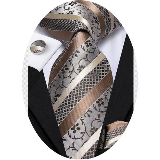 Cravate Extra Longue Imprimée Dollars Dorés - Noir, Taille Unique, Pour Business, Mariage, Cadeau Homme