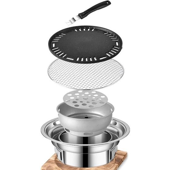 DOITOOL Réchaud D'extérieur à Charbon De Bois - Mini Barbecue