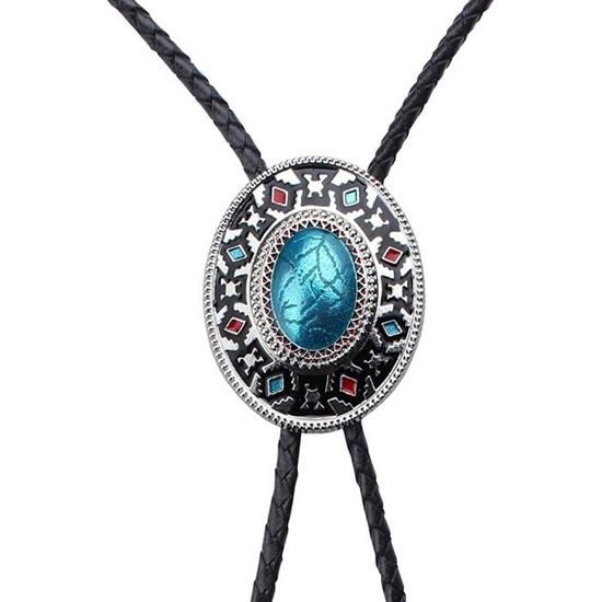 Collier Bolo Cravate Totems Western - Cravate Bolo Américaine Bijoux Cowboy Pour Homme Et Femme