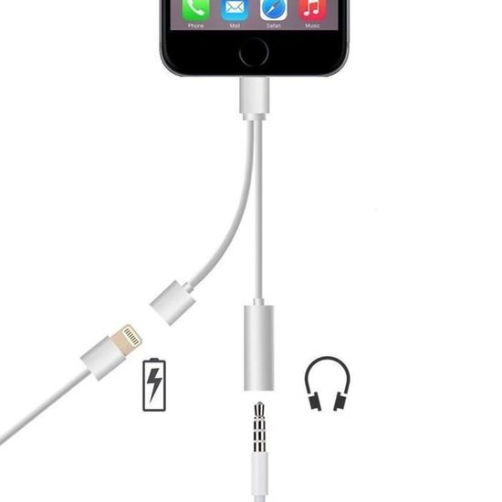 VSHOP® Lightning Écouteurs pour Apple iPhone 7, 7 Plus, 8, 8 Plus