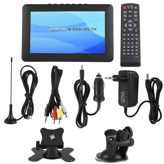 Récepteur TV Numérique Voiture DVB-T2 - Tuner Avec Antennes Pour Regarder La TV En HD Pendant Les Trajets