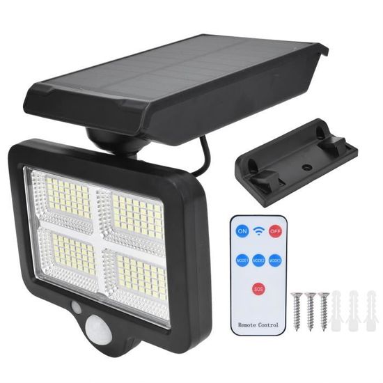 Lampe solaire 36 LED sans fil étanche avec détecteur de mouvement et lampe extérieure pour jardin,Porte,Entrée, - Maison