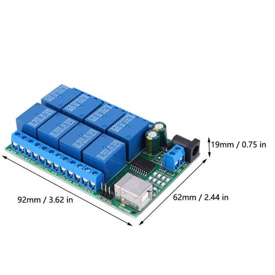 Module 8 Relais 24V 8 Canaux Optocoupleurs – Compatible Arduino Raspberry Pi, Isolation Électrique Haute Sécurité