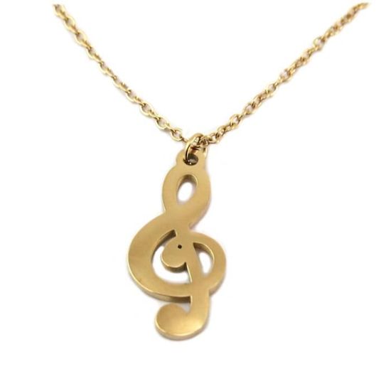 Collier Acier Inoxydable – Cadenas Petit Cœur Doré Rosé Avec Clé (neuf)