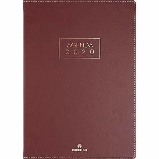 Agenda Semainier OBERTHUR 2026 Odessa - Format 21x27 Cm, Bilingue Français/anglais, Couverture Verte