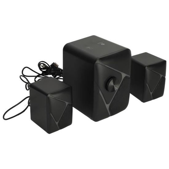 Haut-parleurs De Bureau Stéréo USB - Barre De Son 32 Cm Avec Basses - Pour PC, Moniteur, TV, Tablette - Design Compact - 2