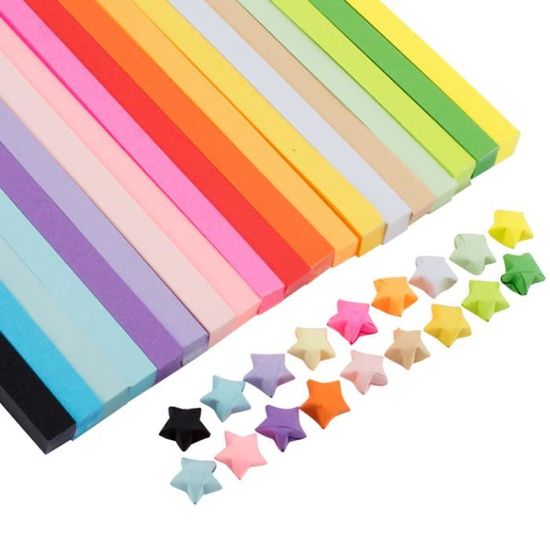 Bandes De Papier étoiles - 100 Bandes Blanches 45 Cm - Pour Pliage étoiles Décoratives